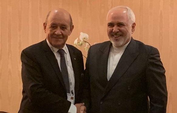 ملاقات لودریان با ظریف ، وزیر امور خارجه: مسیری که اروپا در پیش گرفته کمکی به حل مسائل نمی کند